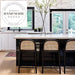 Modern Black Rattan Bar Stool, Wooden Dining Counter & Outdoor Garden Chair