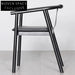 Modern Black Solid Ash Wood Leather Cushion Dining Chair for Home Restaurant