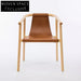 Modern Black Solid Ash Wood Leather Cushion Dining Chair for Home Restaurant
