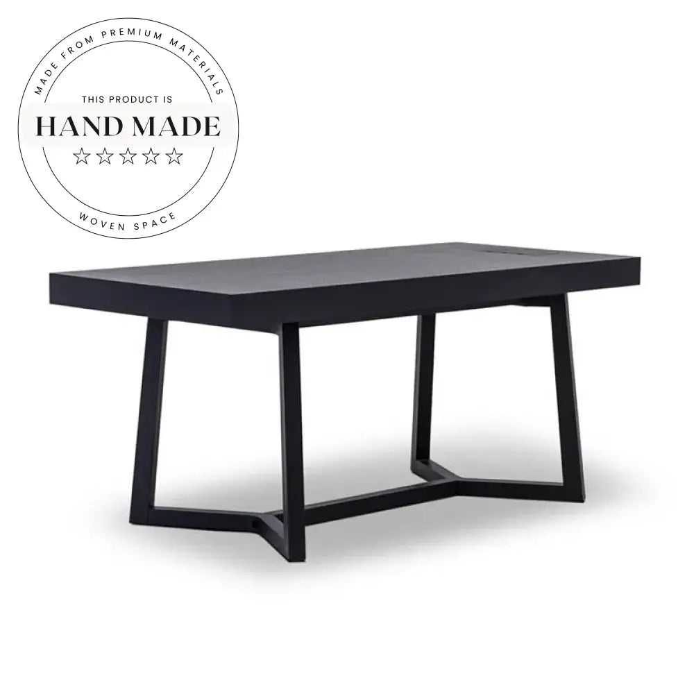 Modern Black Solid Wood Nordic Executive Writing Office Desk