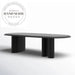 Modern Black Solid Wood Oval Extendable 10-12 Seater Dining Table