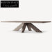 Modern Black Solid Wood Rectangle Coffee Table for Living Room & Hotel Villa