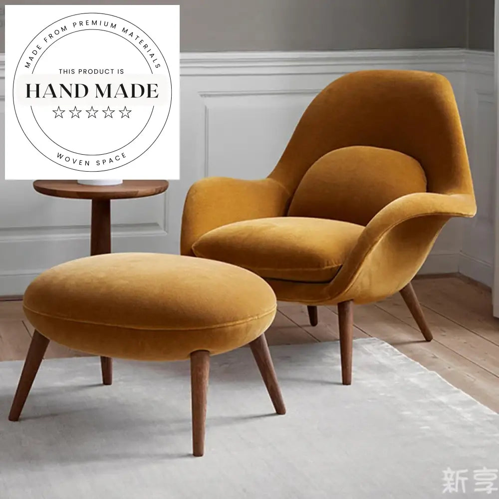 Modern Blue Velvet Accent Armchair for Living Room & Hotel Receptions