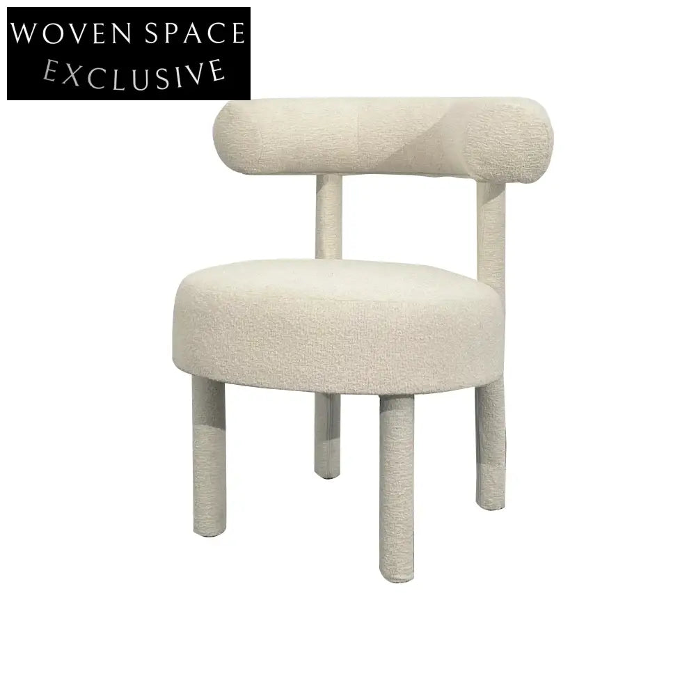 Modern Boucle Accent Lounge Chair: Stylish Living Room Armchair, Cozy Home Furniture
