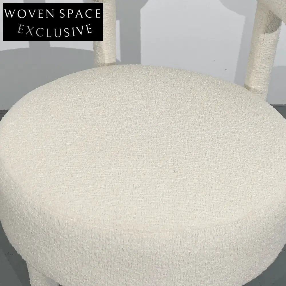 Modern Boucle Accent Lounge Chair: Stylish Living Room Armchair, Cozy Home Furniture