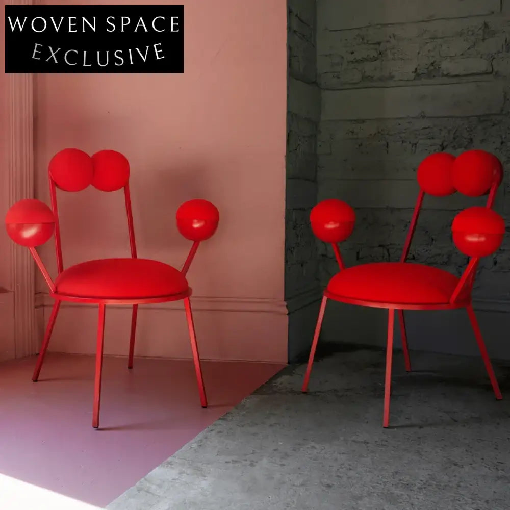 Modern Boucle Fabric Cafe Dining Chair with Sturdy Metal Frame