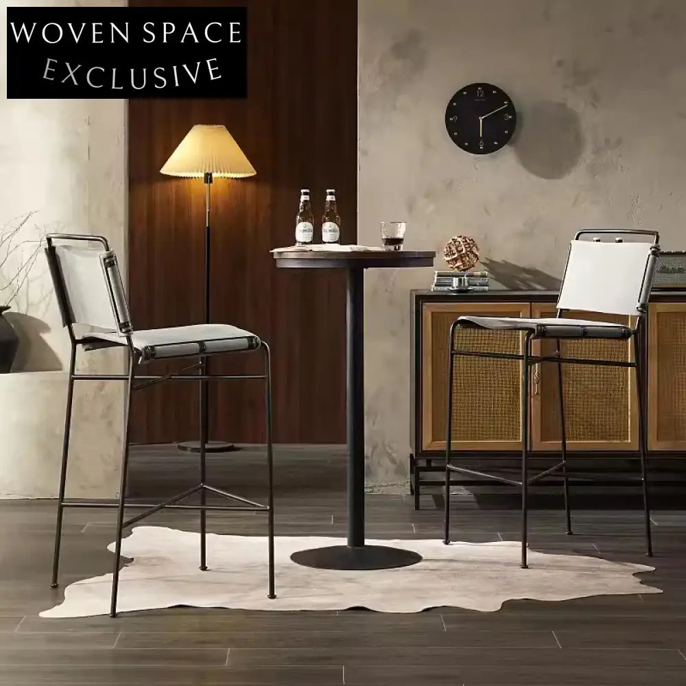 Modern Brown Faux Leather Counter Height Bar Stool for Kitchen Dining Home