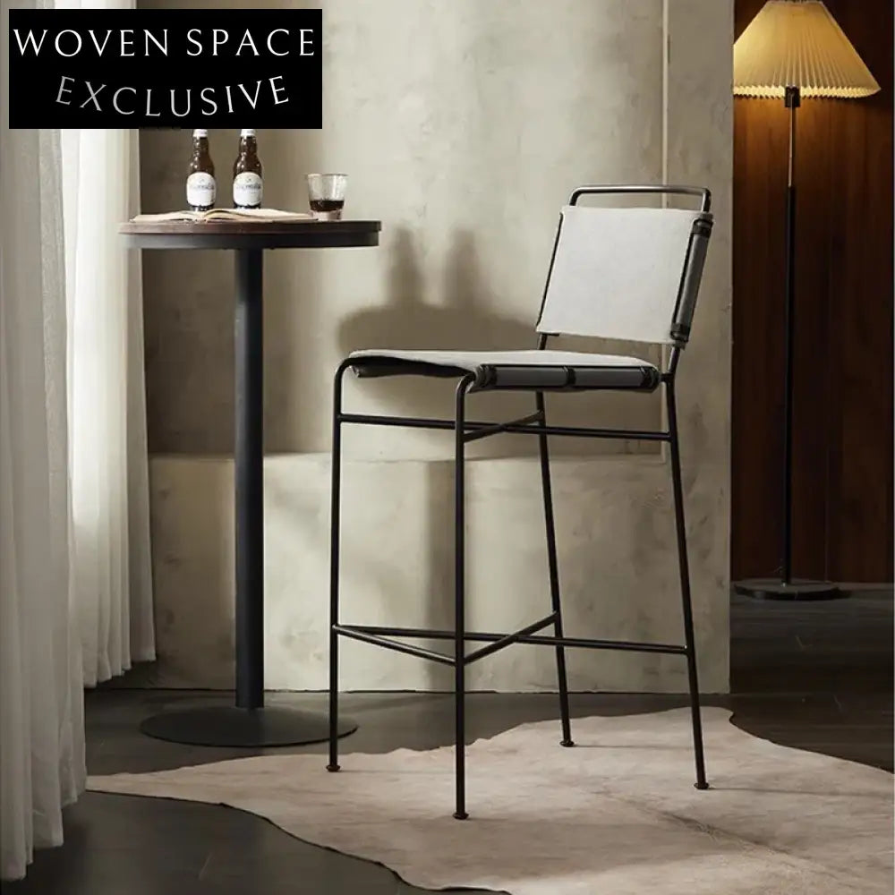 Modern Brown Faux Leather Counter Height Bar Stool for Kitchen Dining Home