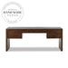 Modern Brown Presidential Solid Wood Executive Secretary Office Desk