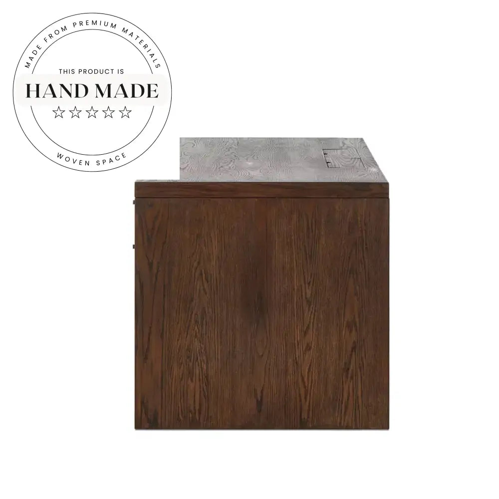 Modern Brown Presidential Solid Wood Executive Secretary Office Desk