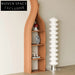 Modern Brown Solid Wood Four-Layer Display Shelf Cabinet for Home Decor