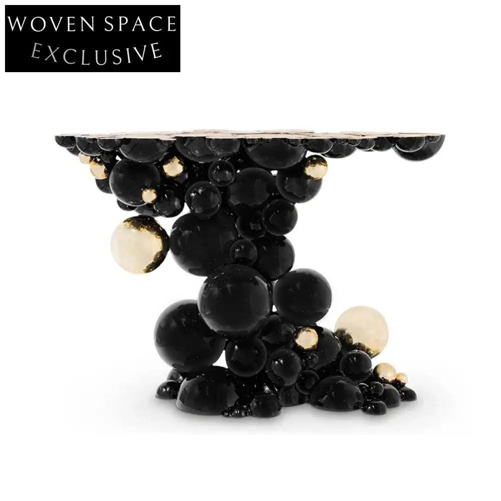 Modern Bubble Shape Stainless Steel Luxury Console Table for Entryway Hallway