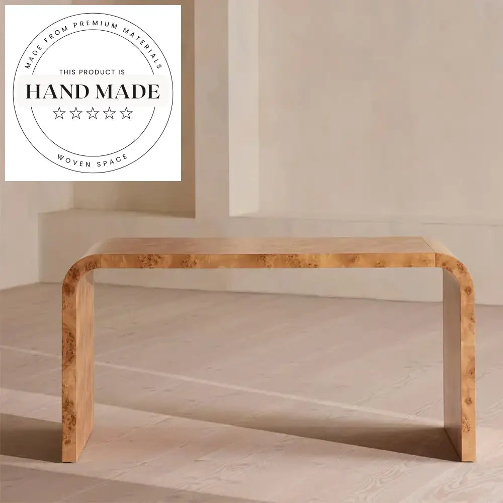 Modern Burl Solid Wood Nordic Secretaire Boss Computer Writing Desk