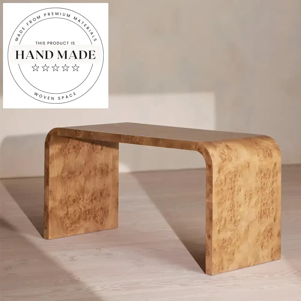 Modern Burl Solid Wood Nordic Secretaire Boss Computer Writing Desk
