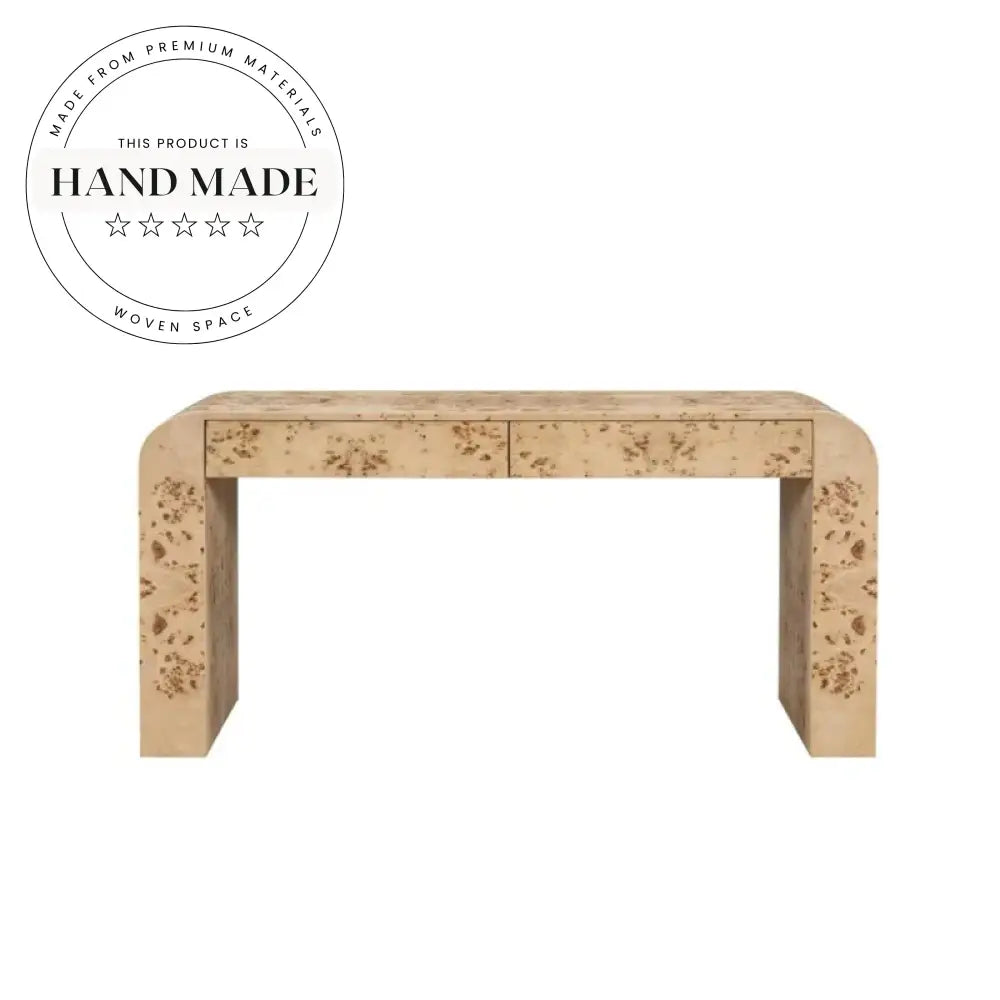 Modern Burl Solid Wood Nordic Style Custom Writing Desk