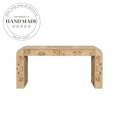 Modern Burl Solid Wood Nordic Style Custom Writing Desk