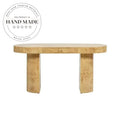 Modern Burl Wood Executive Office Table and Nordic Vanity Writing Desk