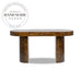 Modern Burl Wood Executive Office Table and Nordic Vanity Writing Desk