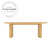 Modern Burlywood Solid Wood Nordic Round Rectangle Dining Table