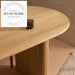 Modern Burlywood Solid Wood Nordic Round Rectangle Dining Table