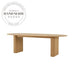 Modern Burlywood Solid Wood Nordic Round Rectangle Dining Table