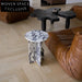 Modern Calacatta Viola Marble Living Room Corner Accent Coffee Table