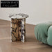 Modern Calacatta Viola Marble Living Room Corner Accent Coffee Table