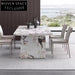 Modern Calacatta Viola Sintered Stone Rectangle Thickening Board Dining Table