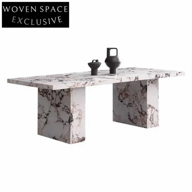 Modern Calacatta Viola Sintered Stone Rectangle Thickening Board Dining Table