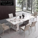 Modern Calacatta Viola Sintered Stone Rectangle Thickening Board Dining Table