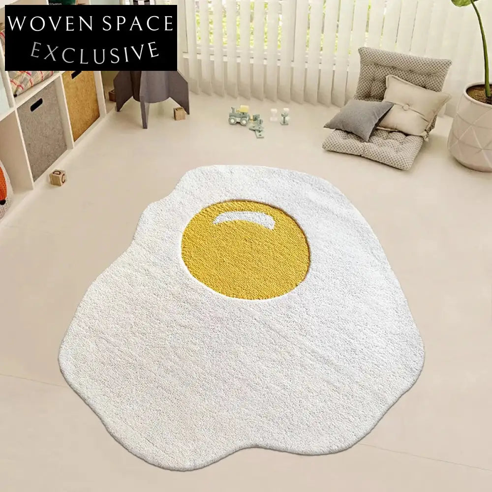 Modern Cartoon Irregular Shaped Area Rug for Kids Bedroom Home Decor