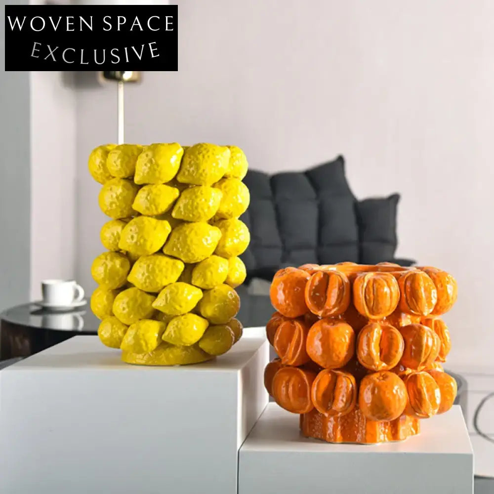 Modern Ceramic Artistic Floral Vases Set for Dining Table Decor