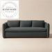 Modern Charcoal Grey Performance Fabric Folding Convertible Sleeper Sofa