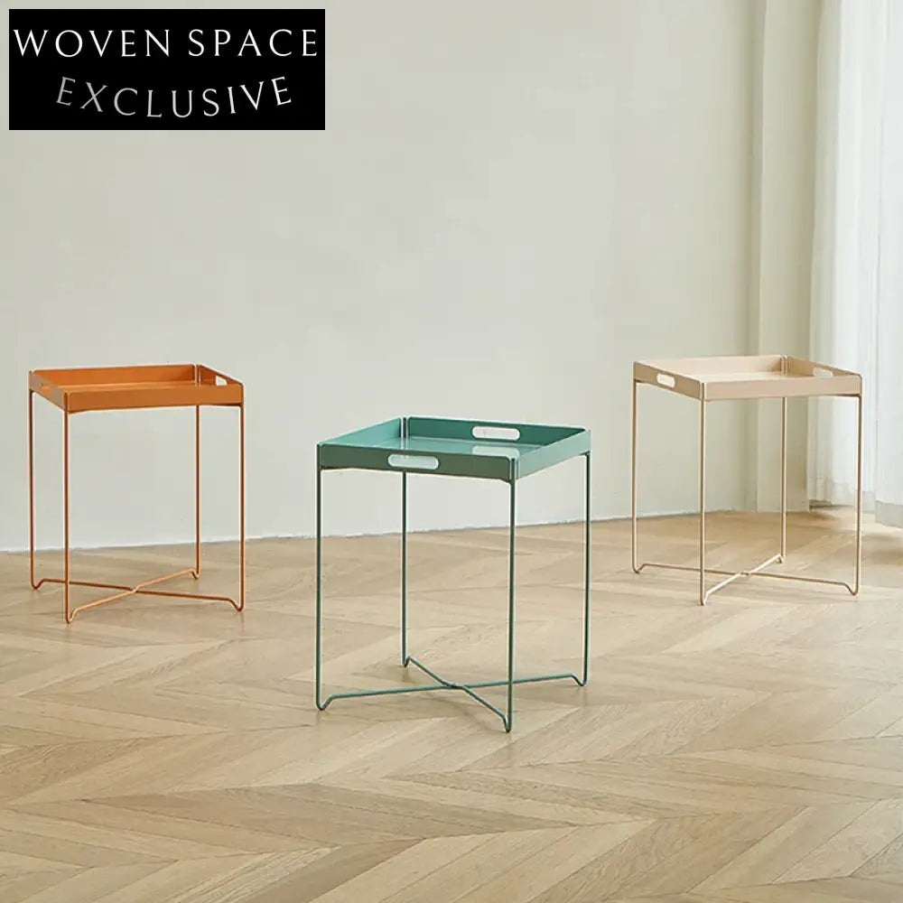 Modern Chic Metal Coffee Table, Versatile Side Accent Table for Living Rooms