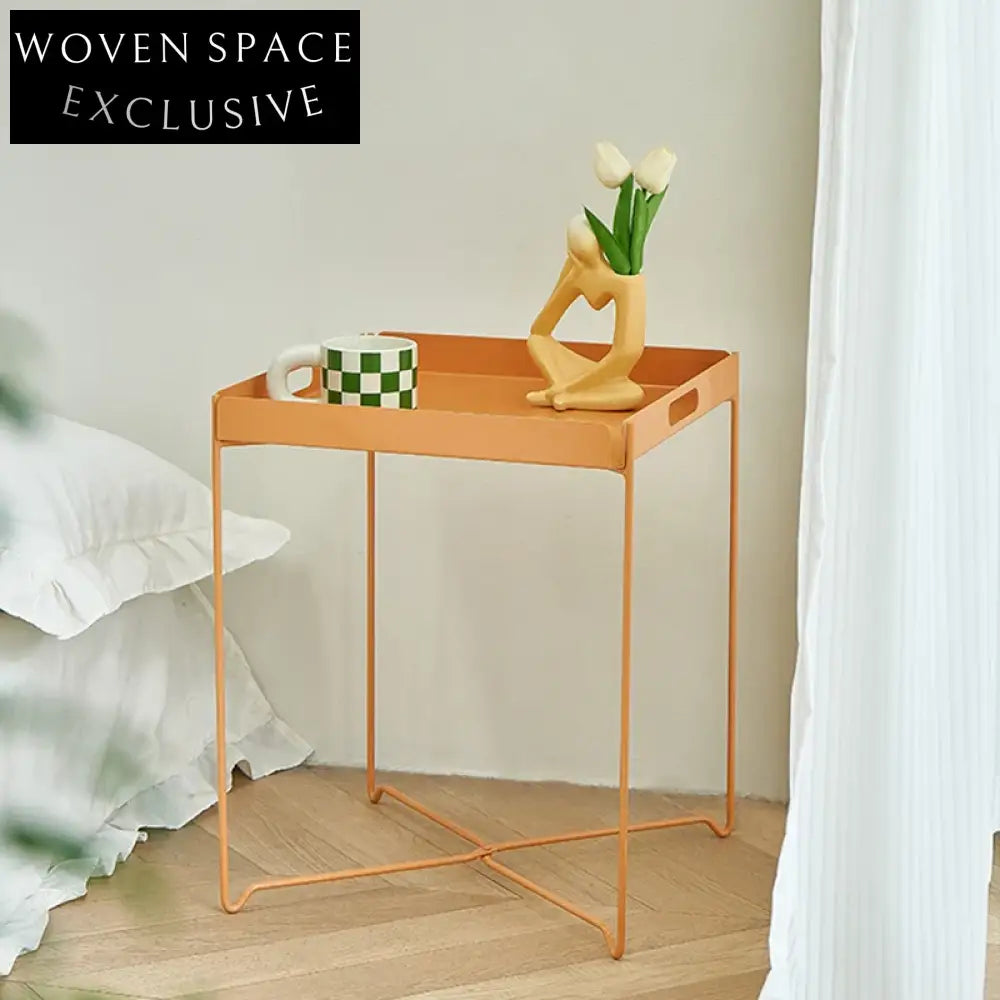 Modern Chic Metal Coffee Table, Versatile Side Accent Table for Living Rooms