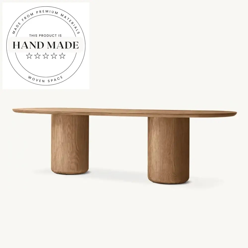 Modern Ciro Rectangular Solid Wood 6 Seater Dining Table
