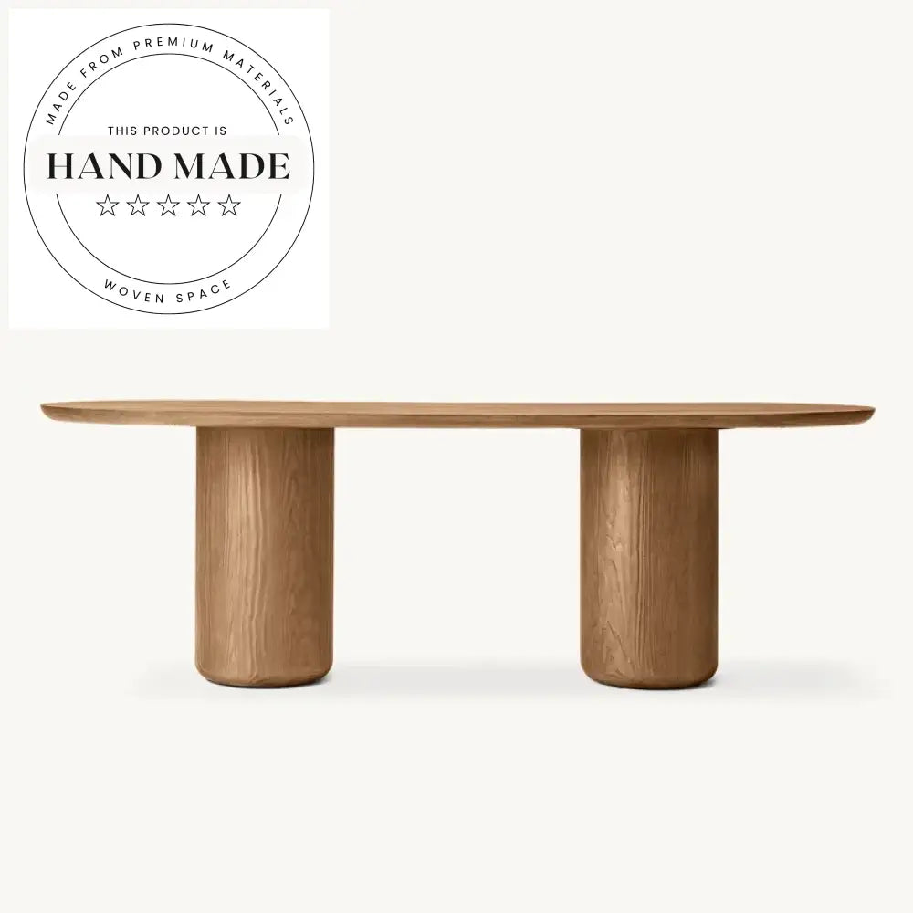 Modern Ciro Rectangular Solid Wood 6 Seater Dining Table