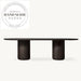 Modern Ciro Rectangular Solid Wood 6 Seater Dining Table