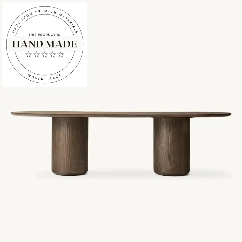 Modern Ciro Rectangular Solid Wood 6 Seater Dining Table