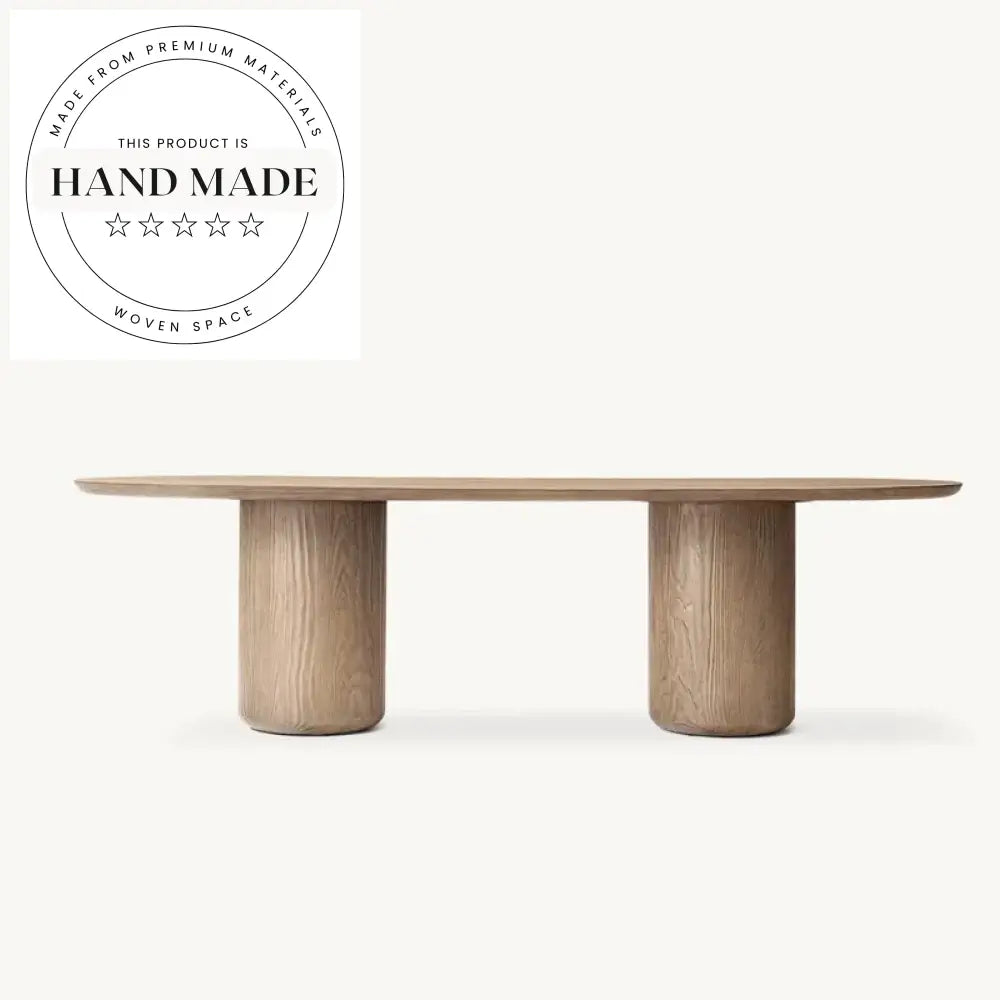 Modern Ciro Rectangular Solid Wood 6 Seater Dining Table