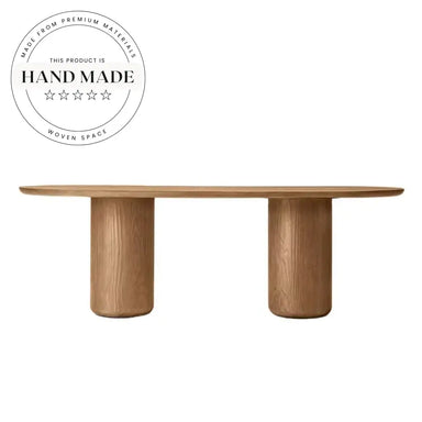 Modern Ciro Rectangular Solid Wood 6 Seater Dining Table