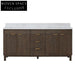 Modern Classic Solid Wood Double Sink Bathroom Vanity Cabinet with Storage