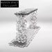 Modern Clear Acrylic Cube Console Table - Stylish Entryway Display Table