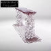 Modern Clear Acrylic Cube Console Table - Stylish Entryway Display Table