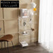 Modern Clear Acrylic Display Bookshelf Cabinet for Living Room Office Bedroom