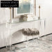 Modern Clear Acrylic Glass Entryway Console Table