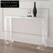 Modern Clear Acrylic Glass Entryway Console Table