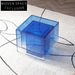 Modern Clear Acrylic Lucite Square Round Bedside End Coffee Table