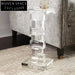 Modern Clear Acrylic Rectangular Stackable Designer Side Table for Living Room