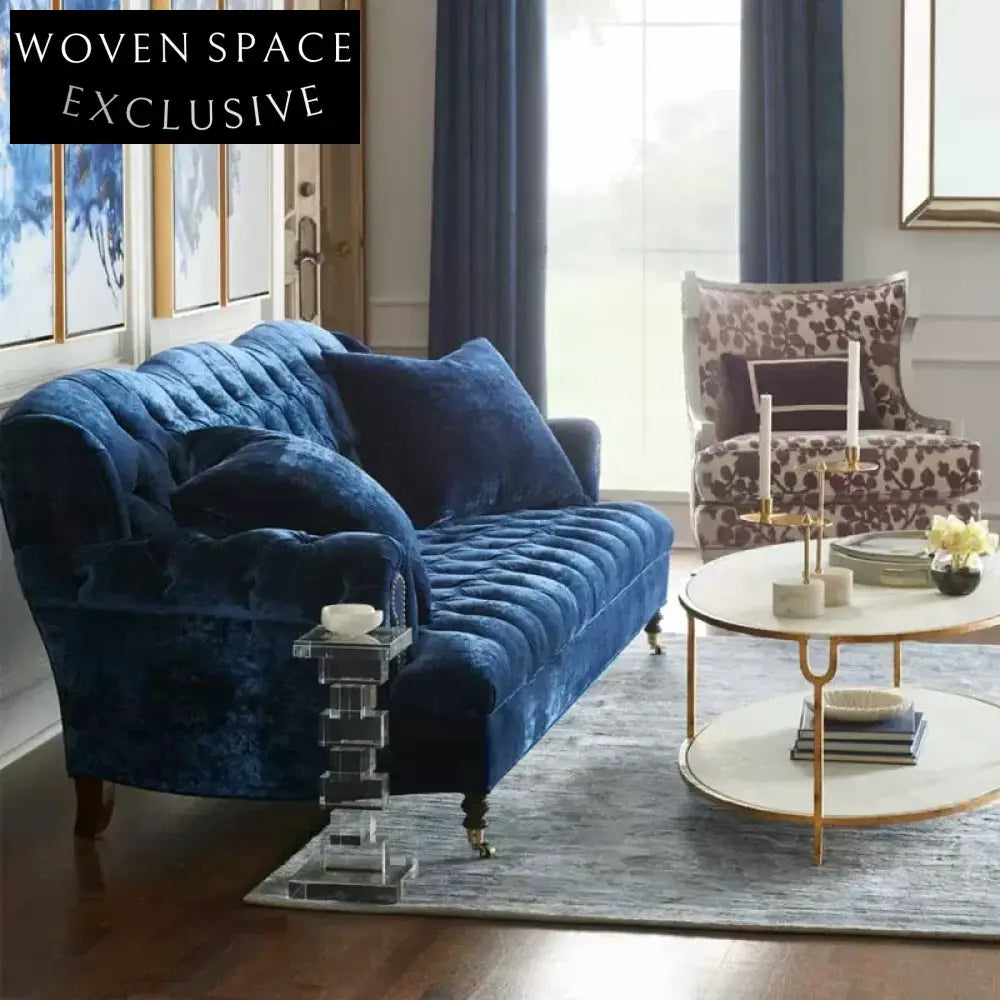 Modern Clear Acrylic Rectangular Stackable Designer Side Table for Living Room